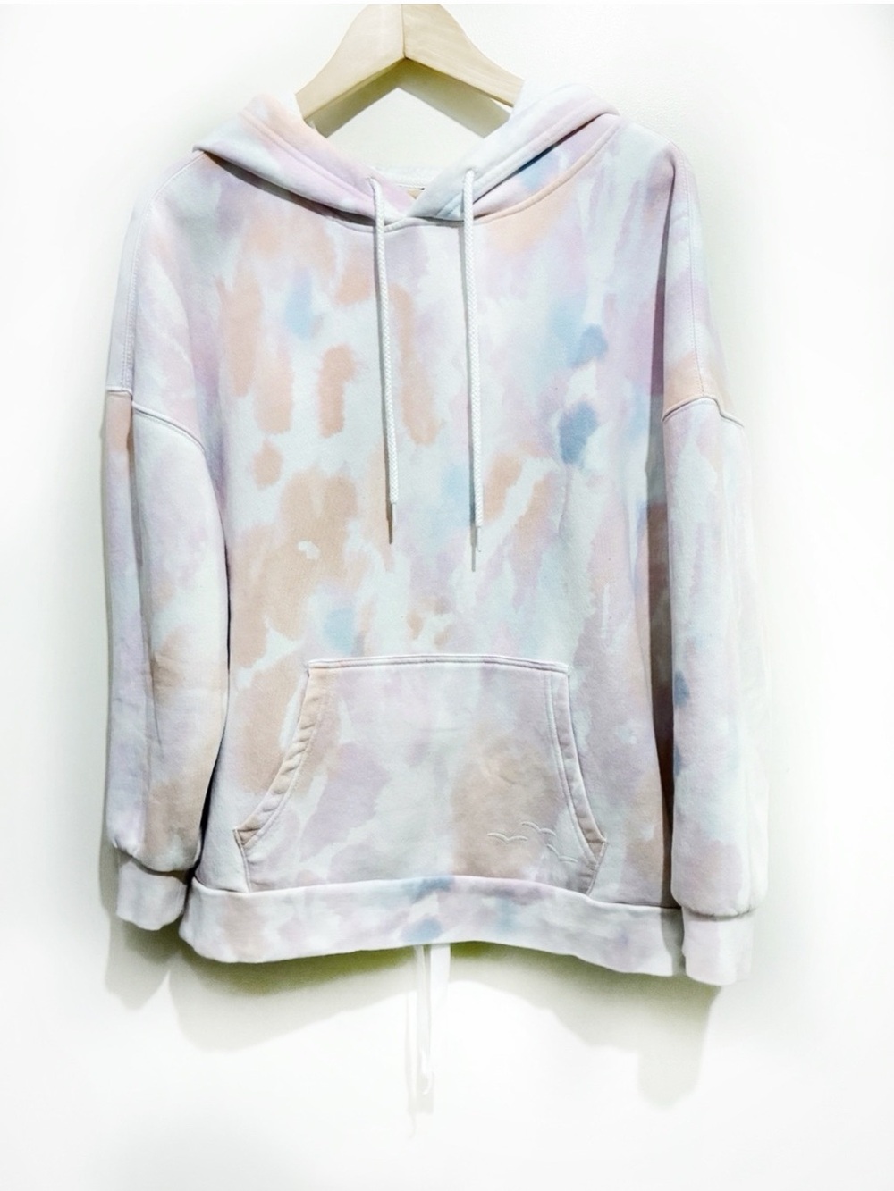 Lazy Pants Tie Dye Hoodie Size Small Pink White